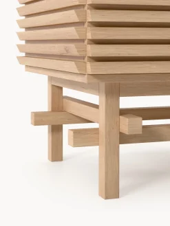 Credenza alta in legno di quercia Pierce