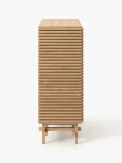 Credenza alta in legno di quercia Pierce