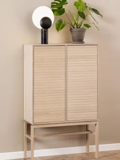 Credenza alta in legno Linley