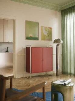 Credenza alta in metallo Robyn