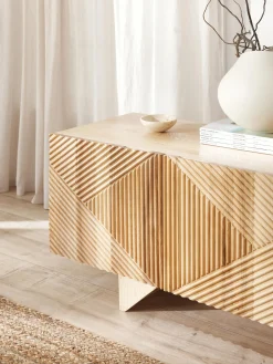 Credenza bassa in legno di frassino Louis