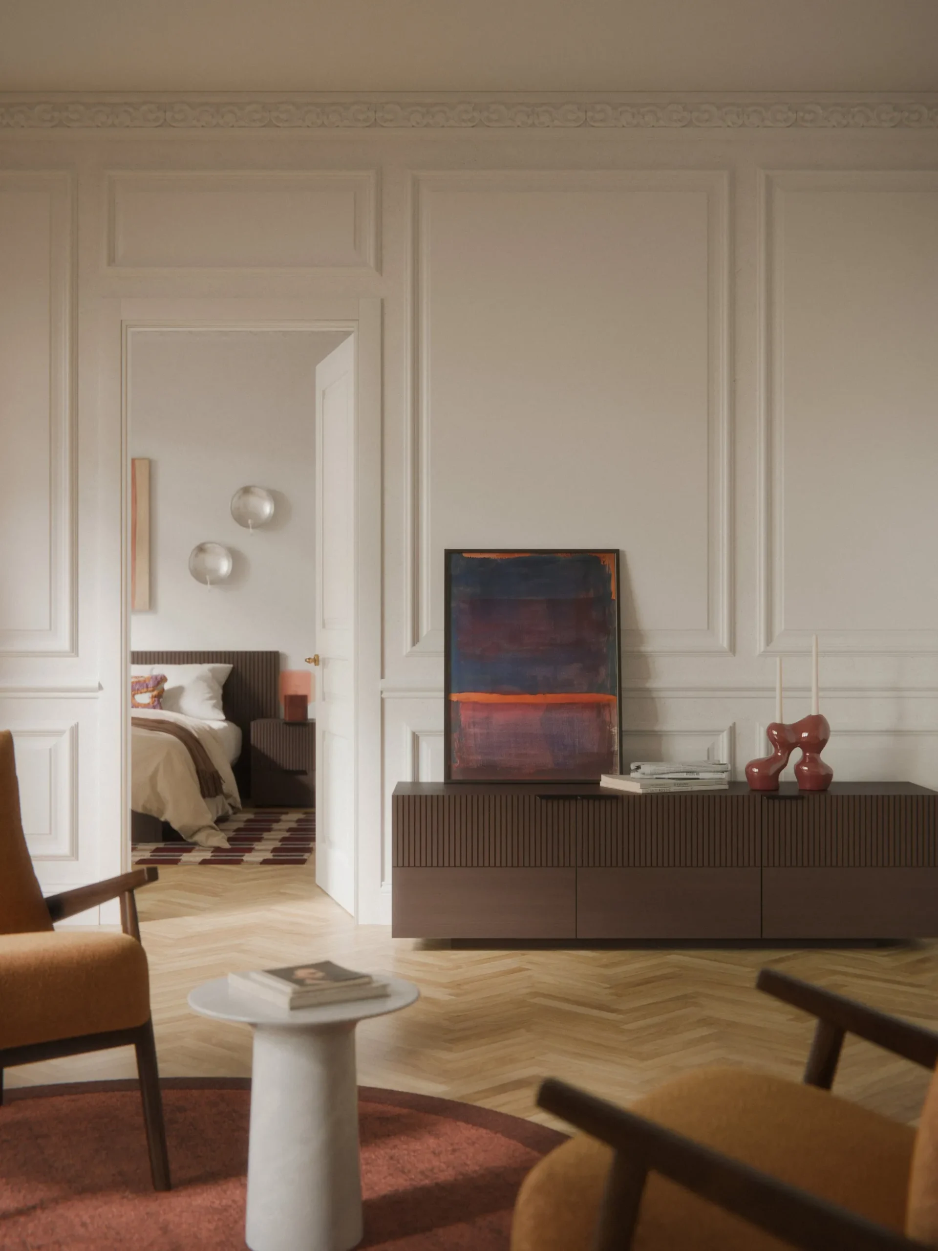 Credenza bassa in legno Sato