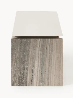 Credenza bassa in marmo e metallo Bruce