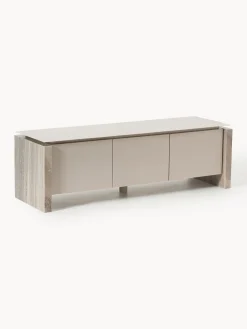 Credenza bassa in marmo e metallo Bruce