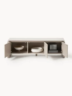 Credenza bassa in marmo e metallo Bruce