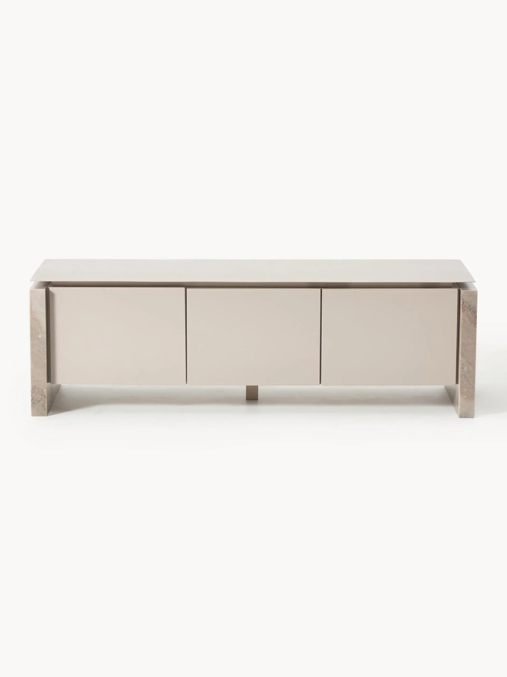 Credenza bassa in marmo e metallo Bruce