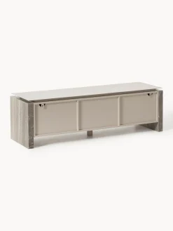 Credenza bassa in marmo e metallo Bruce
