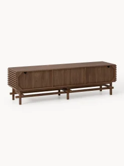 Credenza bassa piccola in legno di quercia Pierce