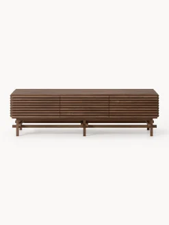 Credenza bassa piccola in legno di quercia Pierce