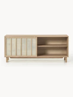 Credenza con frontali in rattan Echo