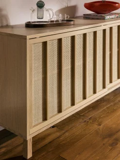Credenza con frontali in rattan Echo