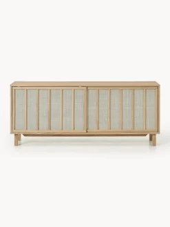 Credenza con frontali in rattan Echo
