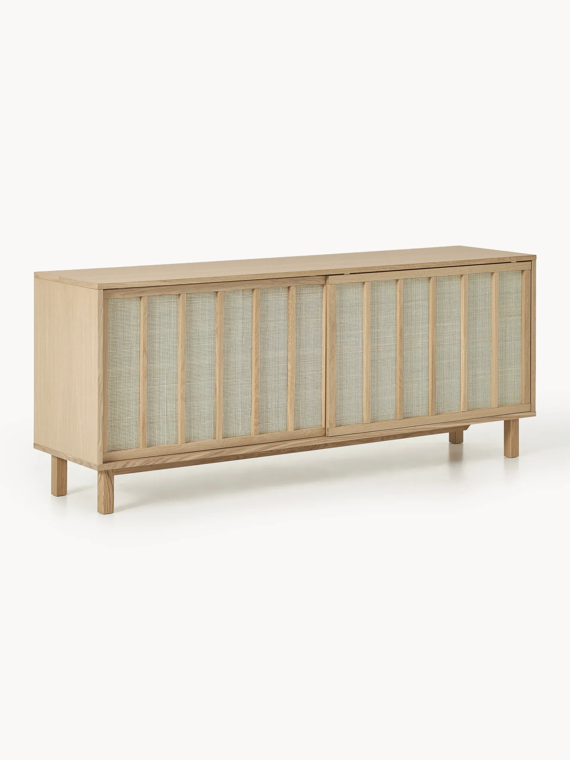 Credenza con frontali in rattan Echo