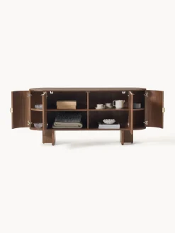 Credenza in legno con angoli arrotondati Zumi