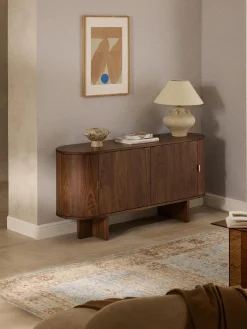 Credenza in legno con angoli arrotondati Zumi