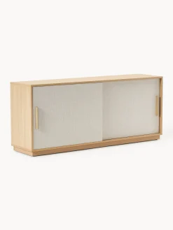 Credenza in legno con frontale imbottito Wisp