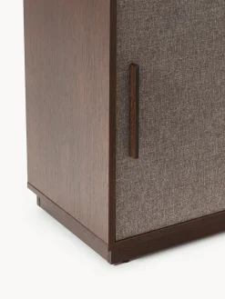 Credenza in legno con frontale imbottito Wisp