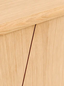 Credenza in legno con gambe in travertino Tundra