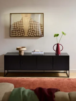 Credenza in legno di mango massiccio con ante Lyle