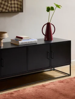 Credenza in legno di mango massiccio con ante Lyle