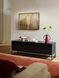 Credenza in legno di mango massiccio con ante Lyle
