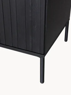 Credenza in legno di pino scanalato Avourio