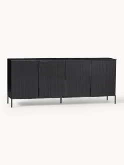 Credenza in legno di pino scanalato Avourio