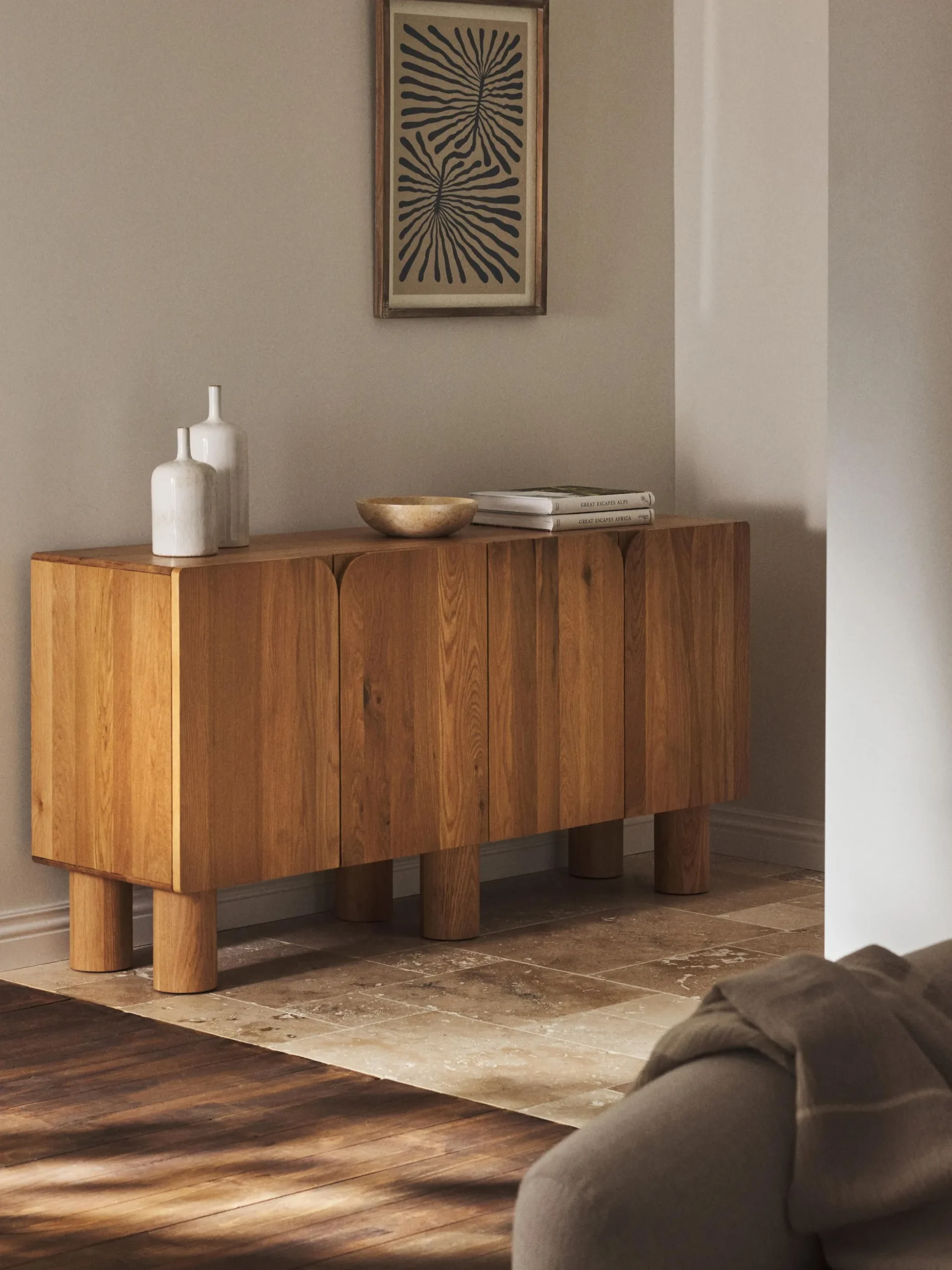 Credenza in legno di quercia Cadi