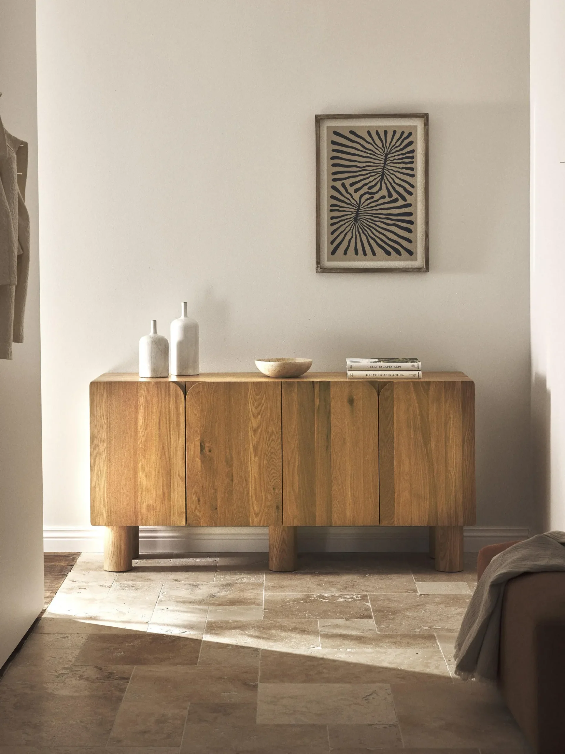 Credenza in legno di quercia Cadi