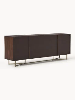 Credenza XL in legno di mango con motivo spina di pesce Luca