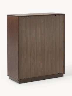Credenza alta in legno con frontale imbottito Wisp
