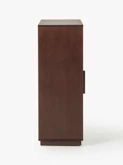Credenza alta in legno con frontale imbottito Wisp