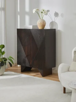 Credenza alta in legno di mango Louis