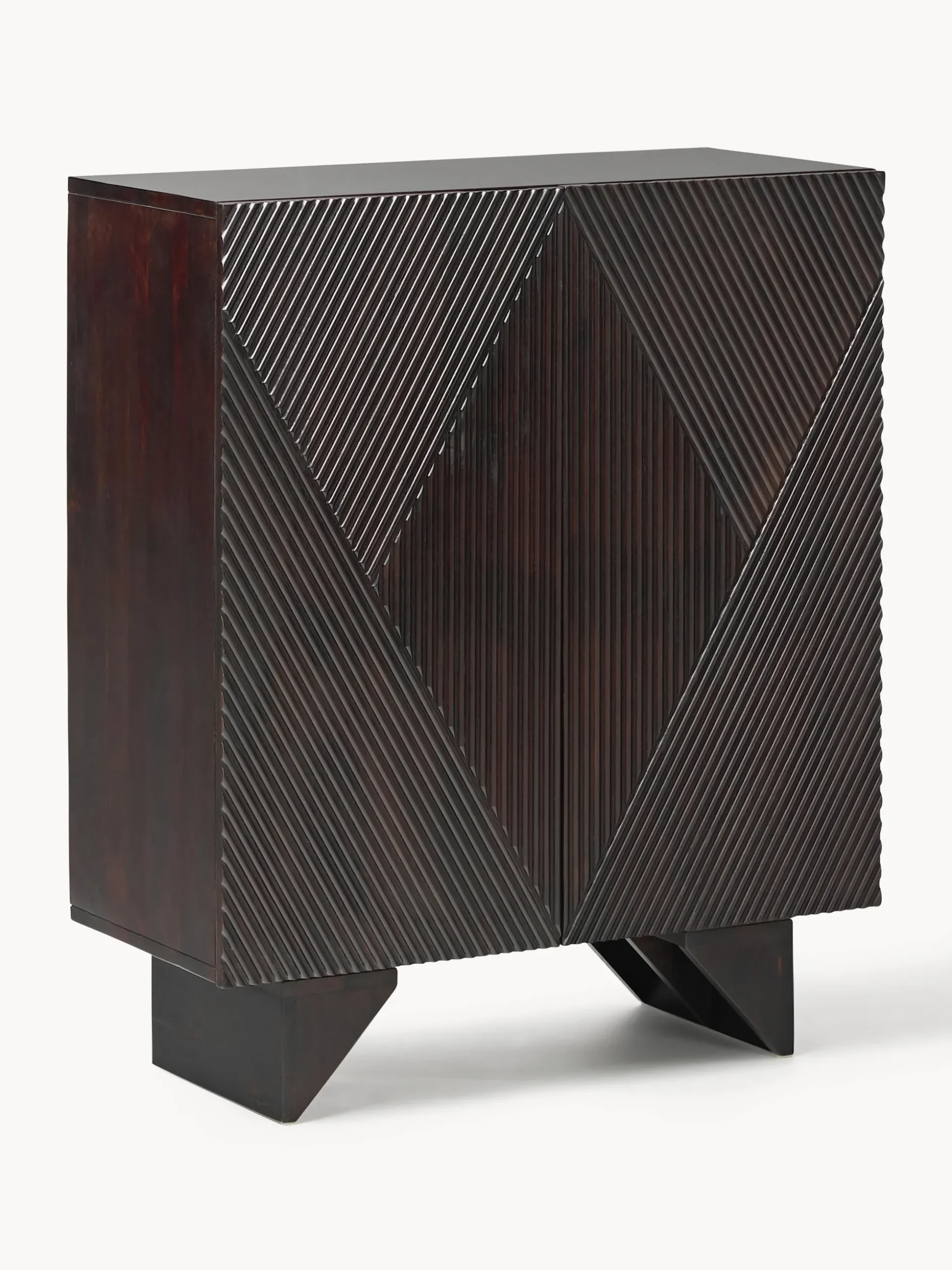 Credenza alta in legno di mango Louis