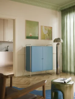 Credenza alta in metallo Robyn