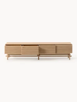 Credenza bassa grande in legno di quercia Pierce