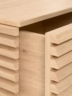 Credenza bassa grande in legno di quercia Pierce