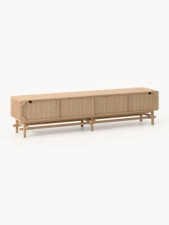 Credenza bassa grande in legno di quercia Pierce