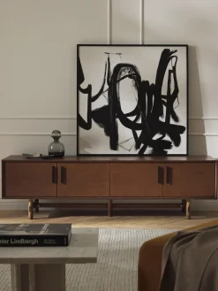 Credenza bassa in legno di quercia Diana