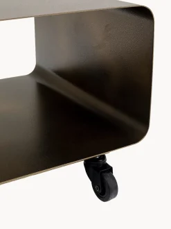 Credenza bassa in metallo con ruote Lounge M