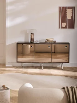 Credenza con ante in vetro a specchio Scarlett