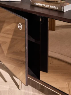Credenza con ante in vetro a specchio Scarlett