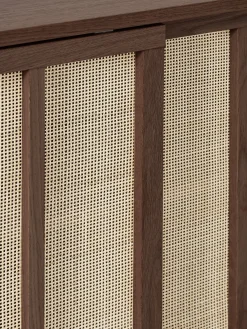 Credenza con frontali in rattan Echo