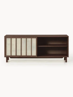 Credenza con frontali in rattan Echo