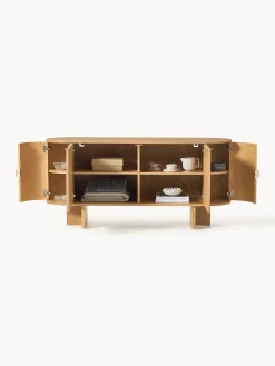 Credenza in legno con angoli arrotondati Zumi