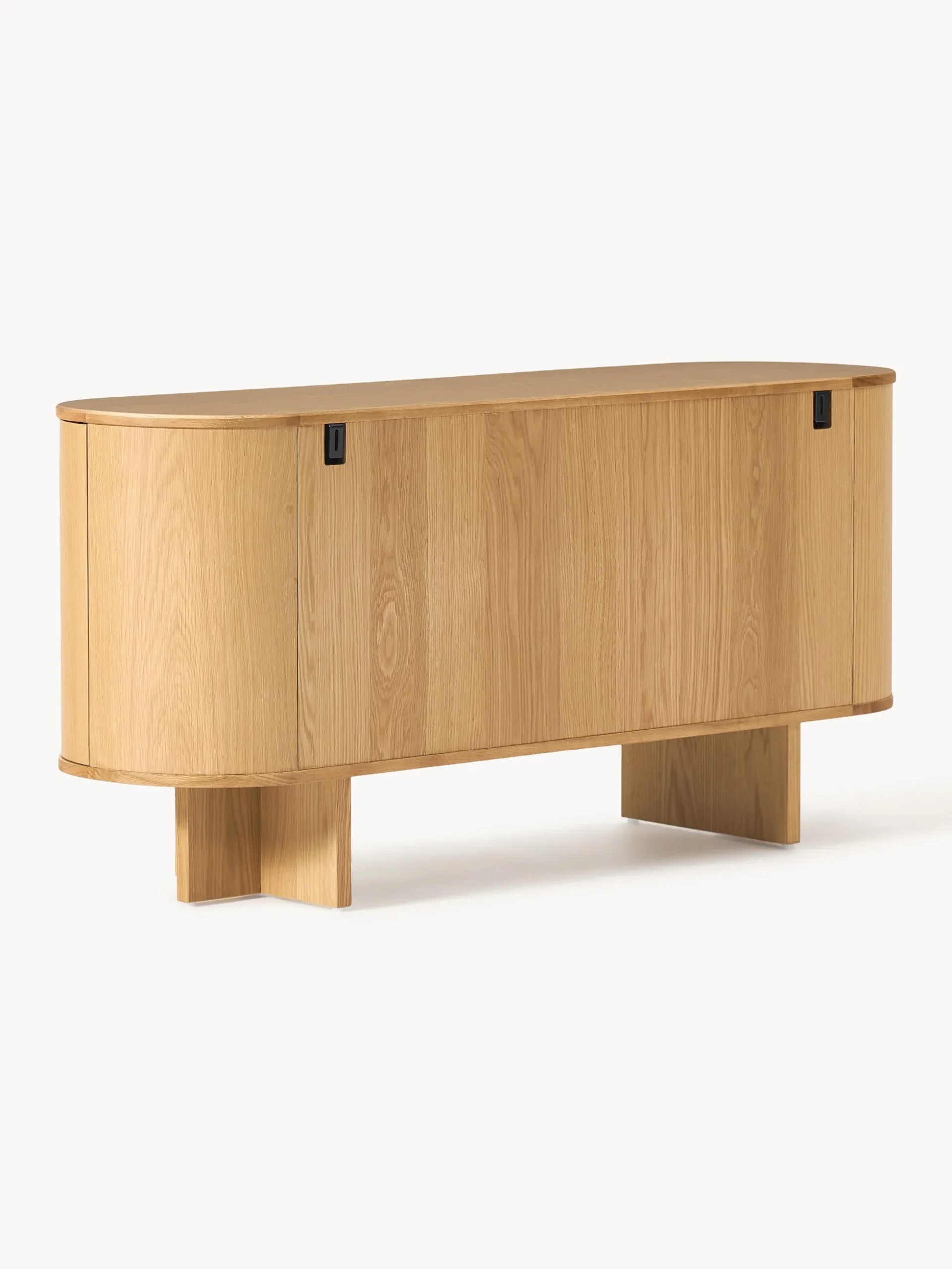 Credenza in legno con angoli arrotondati Zumi