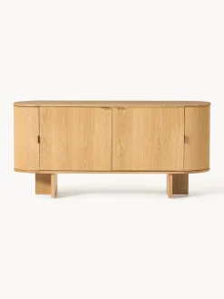 Credenza in legno con angoli arrotondati Zumi