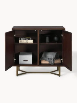 Credenza in legno di mango con motivo spina di pesce Luca