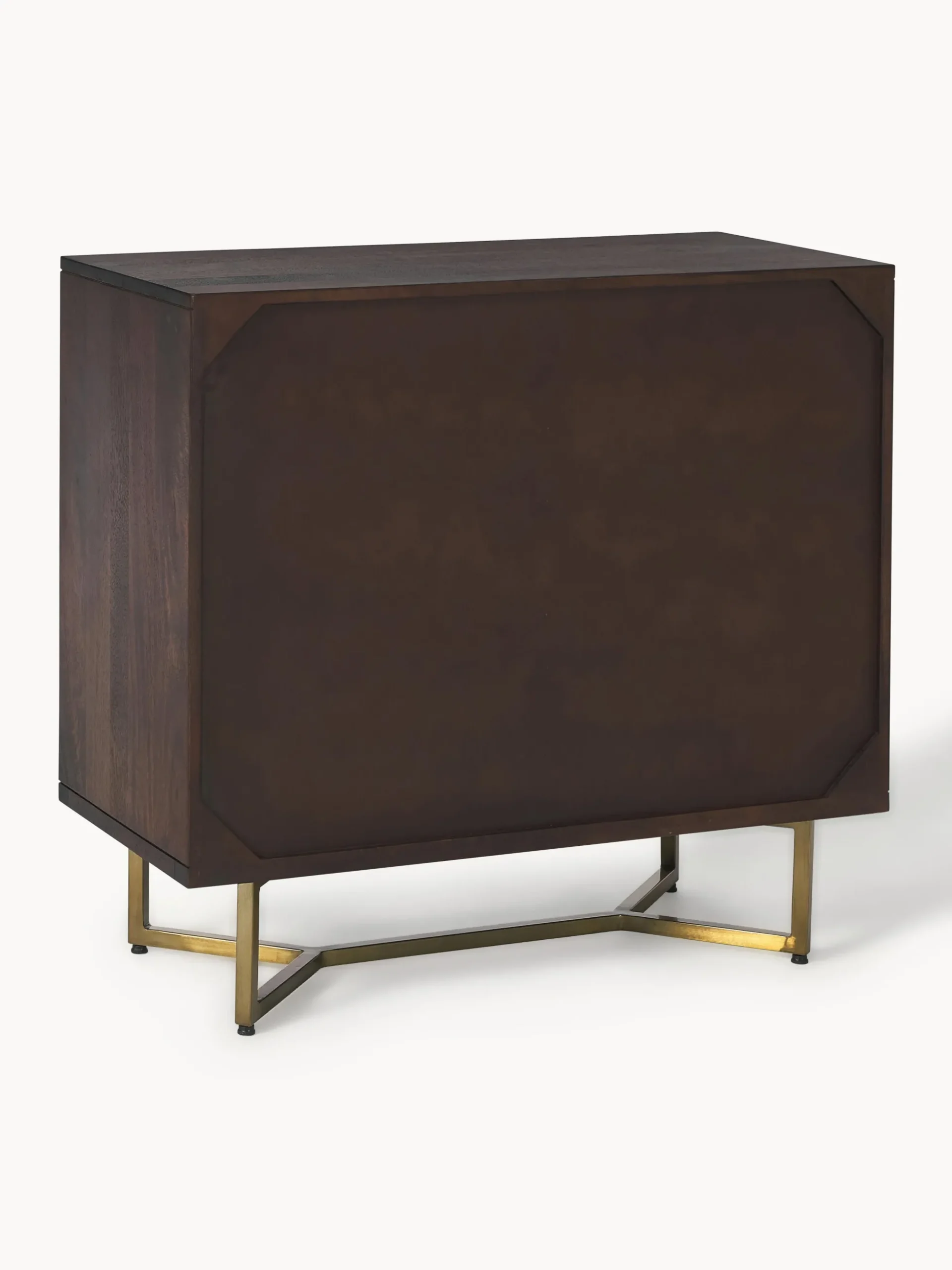 Credenza in legno di mango con motivo spina di pesce Luca