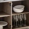 Credenza in legno di mango con piano in marmo Marmo